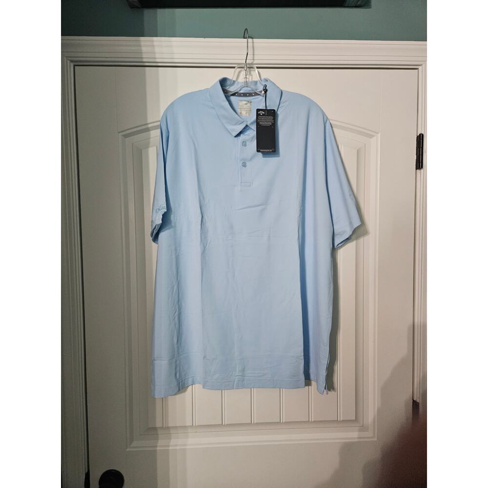 Callaway Opti Dry Swing Tech Golf Shirt Blue XXL